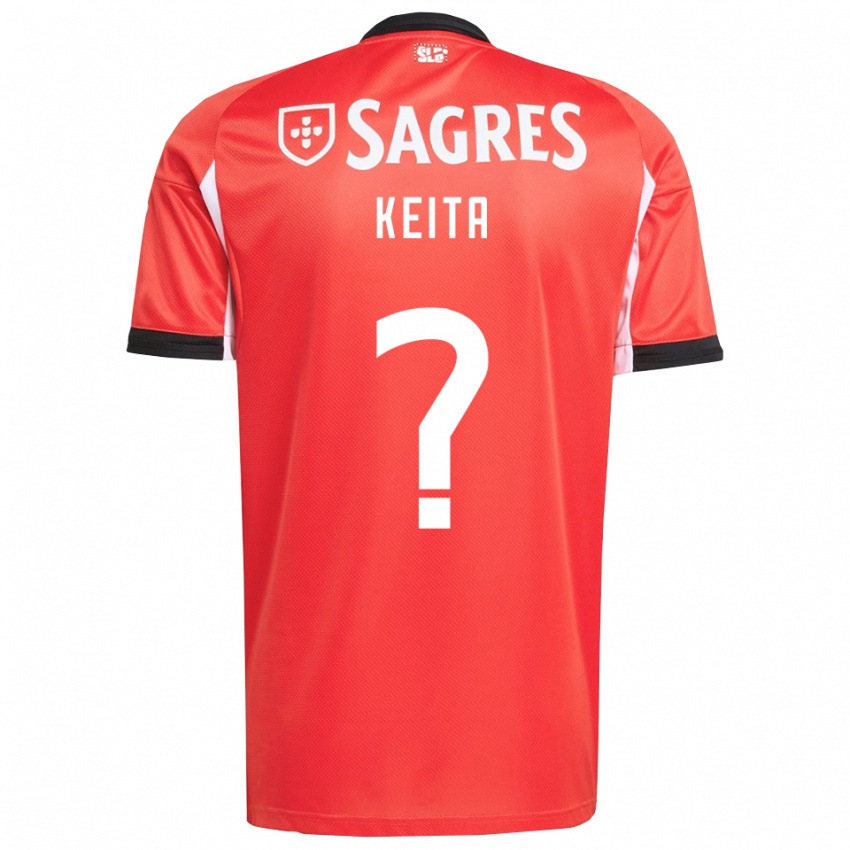 ילדים Modibo Keita #0 אדום לבן ג'רזי ביתית 2025/26 חולצה קצרה