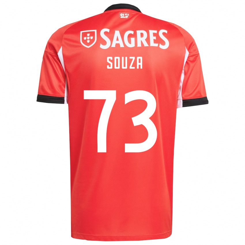 ילדים Beni Souza #73 אדום לבן ג'רזי ביתית 2025/26 חולצה קצרה
