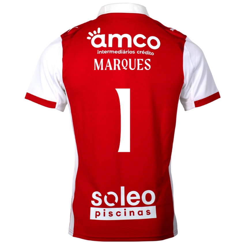 ילדים André Marques #1 אדום לבן ג'רזי ביתית 2025/26 חולצה קצרה