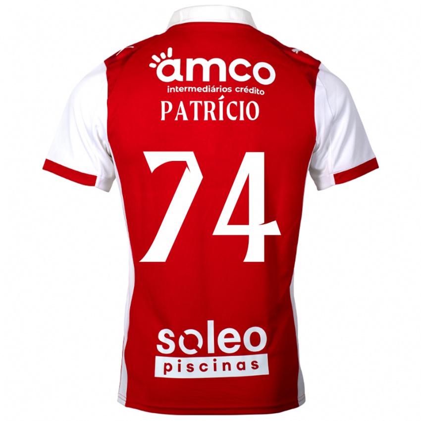 ילדים Nuno Patrício #74 אדום לבן ג'רזי ביתית 2025/26 חולצה קצרה