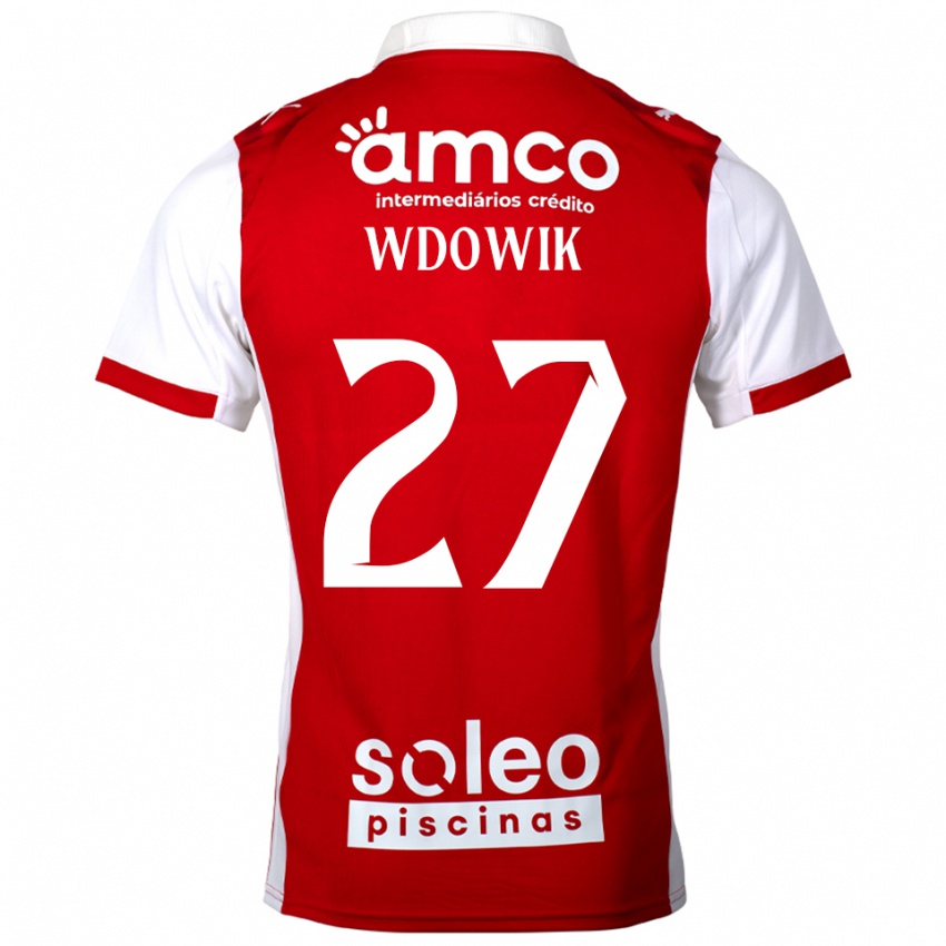 ילדים בארטולומי ודוביק #27 אדום לבן ג'רזי ביתית 2025/26 חולצה קצרה