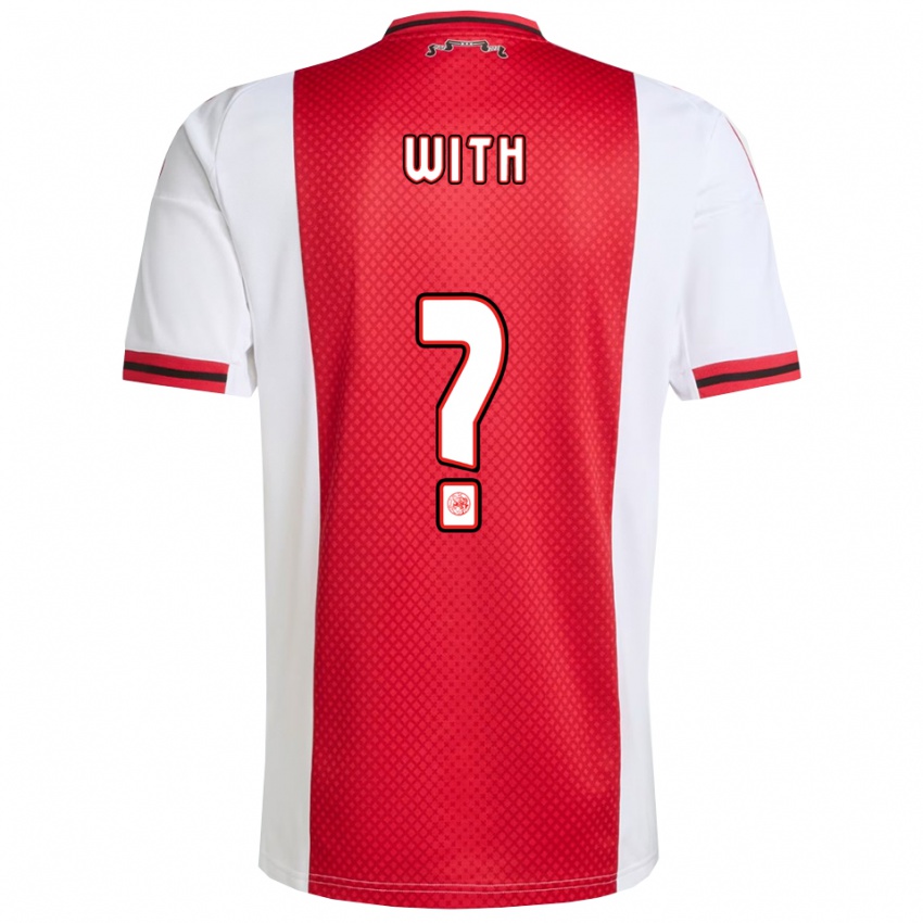 ילדים Guiliano With #0 אדום לבן ג'רזי ביתית 2025/26 חולצה קצרה