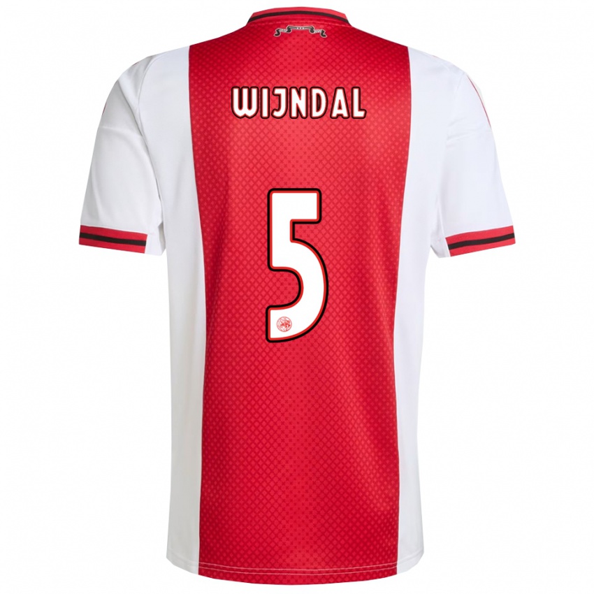 ילדים אוון ווינדל #5 אדום לבן ג'רזי ביתית 2025/26 חולצה קצרה