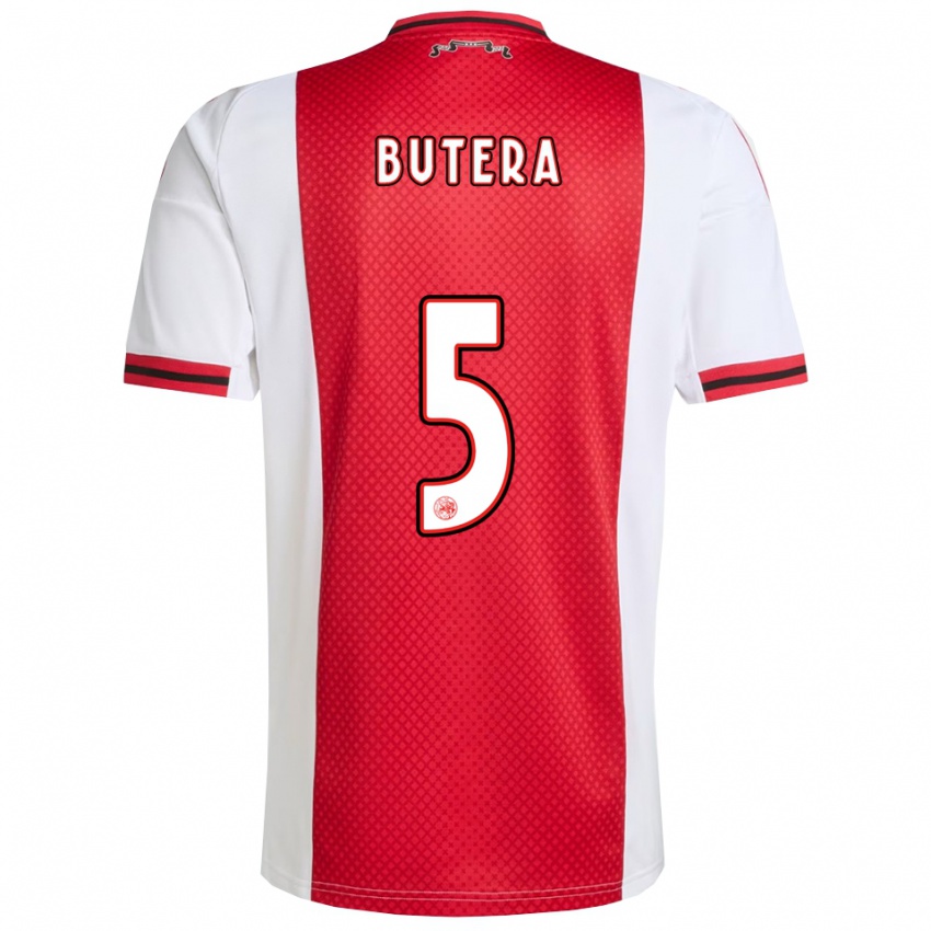 ילדים אית'ן בוטרה #5 אדום לבן ג'רזי ביתית 2025/26 חולצה קצרה