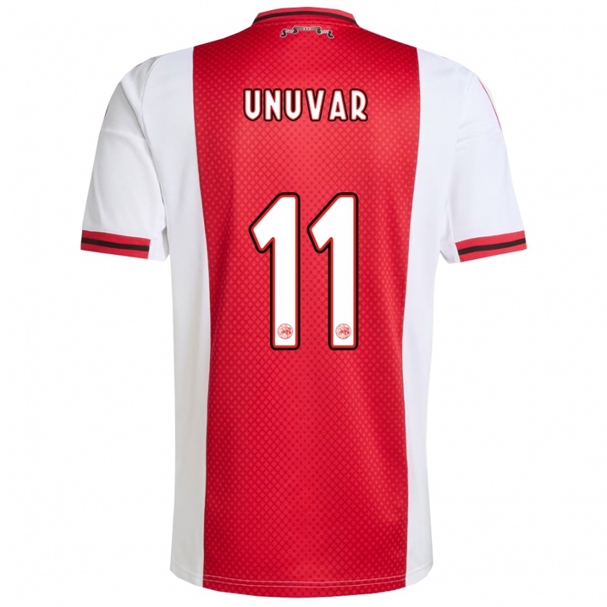 ילדים Naci Unuvar #11 אדום לבן ג'רזי ביתית 2025/26 חולצה קצרה