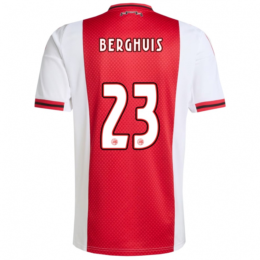ילדים סטיבן ברגהאוס #23 אדום לבן ג'רזי ביתית 2025/26 חולצה קצרה