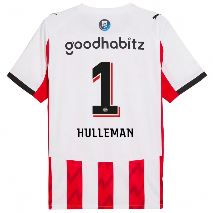 ילדים דאן הולמן #1 אדום לבן ג'רזי ביתית 2025/26 חולצה קצרה