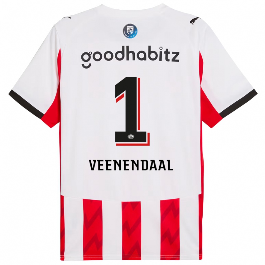 ילדים סארי ואן ויננדאל #1 אדום לבן ג'רזי ביתית 2025/26 חולצה קצרה