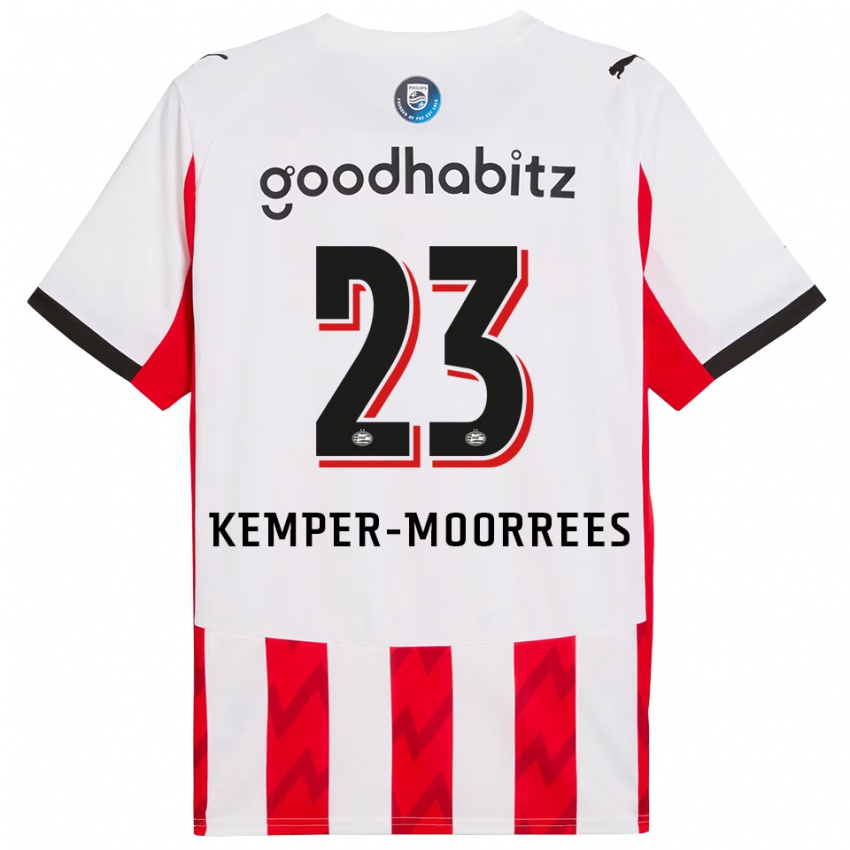 ילדים מירטה קמפר-מוראיס #23 אדום לבן ג'רזי ביתית 2025/26 חולצה קצרה