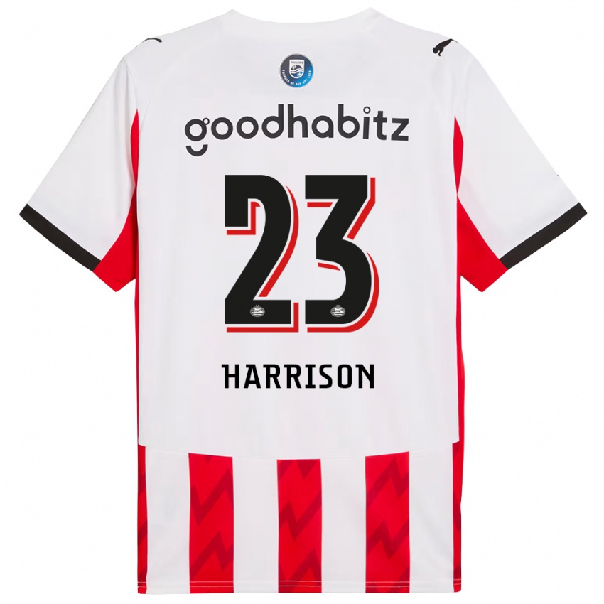 ילדים איימי הריסון #23 אדום לבן ג'רזי ביתית 2025/26 חולצה קצרה