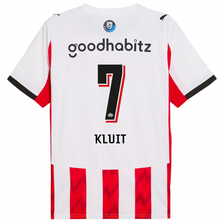 ילדים Fabio Kluit #7 אדום לבן ג'רזי ביתית 2025/26 חולצה קצרה
