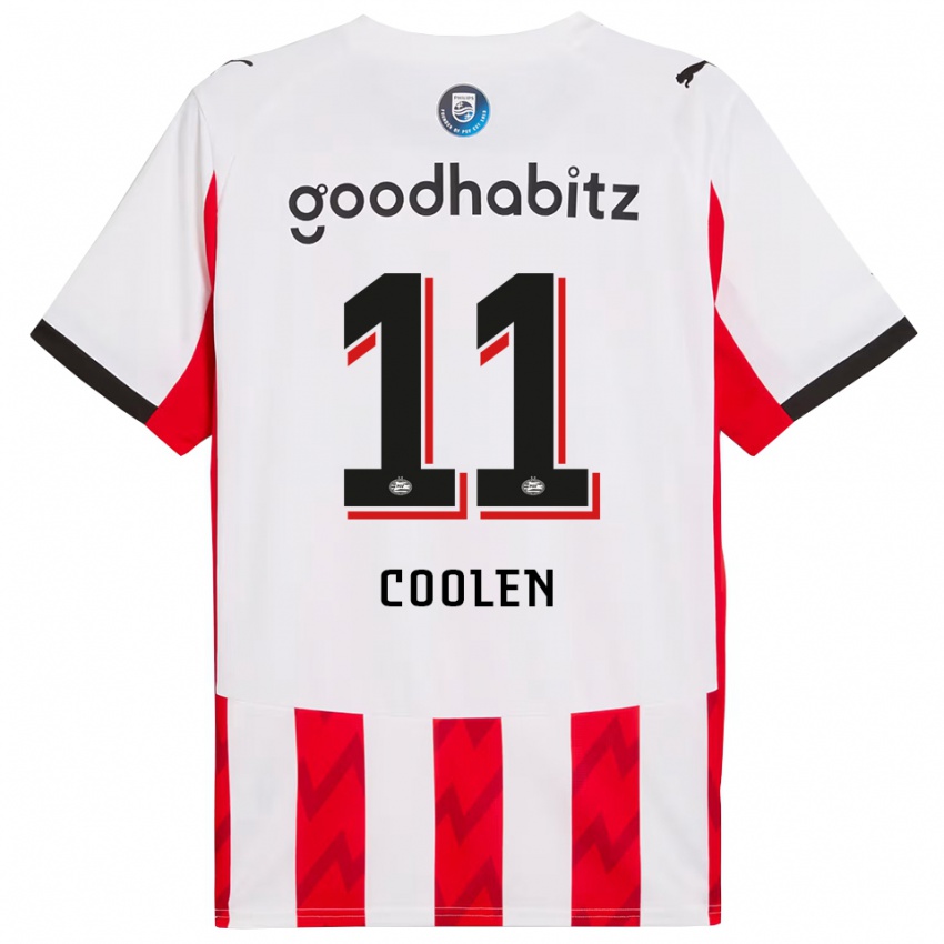 ילדים נדיה קולן #11 אדום לבן ג'רזי ביתית 2025/26 חולצה קצרה