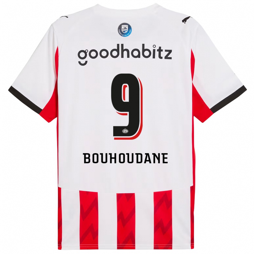 ילדים סאמי בוהאודאן #9 אדום לבן ג'רזי ביתית 2025/26 חולצה קצרה