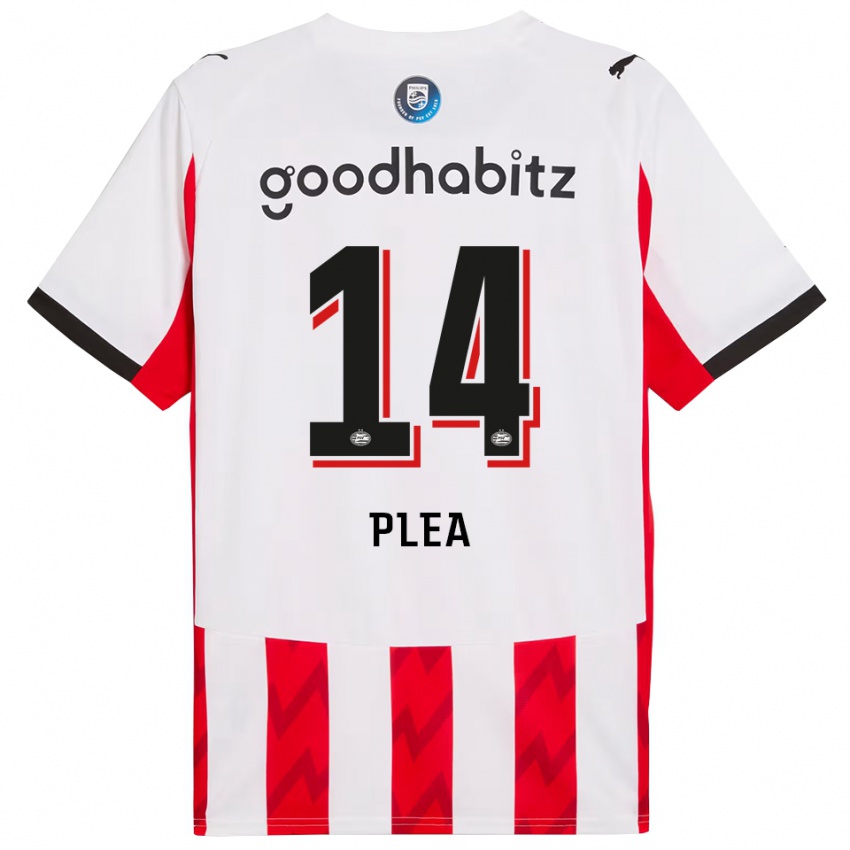 ילדים אלאסן פלאה #14 אדום לבן ג'רזי ביתית 2025/26 חולצה קצרה