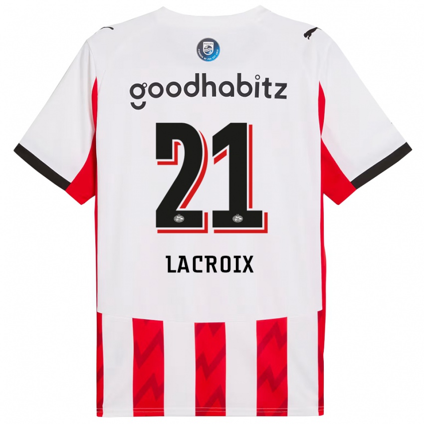 ילדים רובין לקרואה #21 אדום לבן ג'רזי ביתית 2025/26 חולצה קצרה