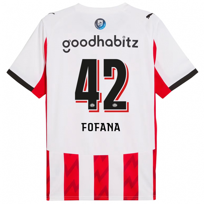 ילדים פודה פופאנה #42 אדום לבן ג'רזי ביתית 2025/26 חולצה קצרה