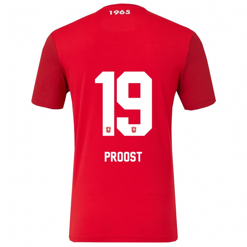 ילדים סופי פרוסט #19 אדום לבן ג'רזי ביתית 2025/26 חולצה קצרה