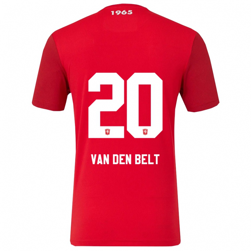 ילדים תומאס ואן דן בלט #20 אדום לבן ג'רזי ביתית 2025/26 חולצה קצרה