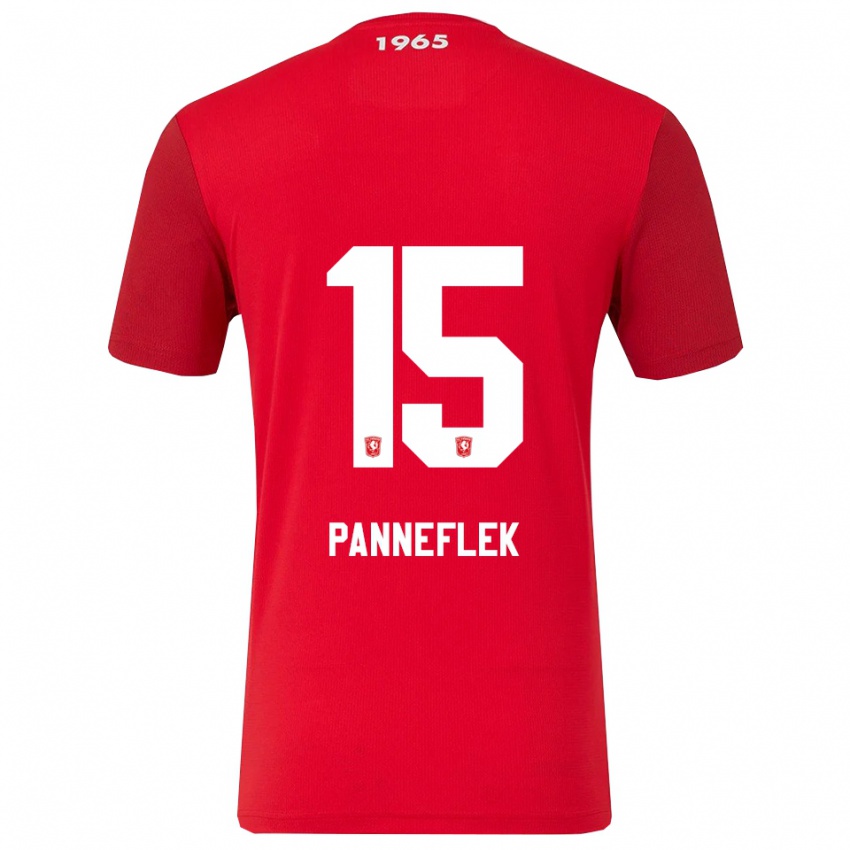 ילדים Owen Panneflek #15 אדום לבן ג'רזי ביתית 2025/26 חולצה קצרה