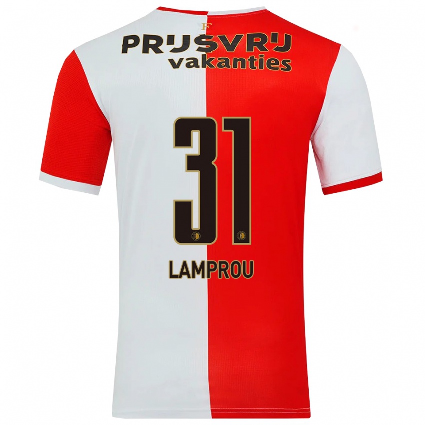 ילדים קוסטס לאמפרו #31 אדום לבן ג'רזי ביתית 2025/26 חולצה קצרה