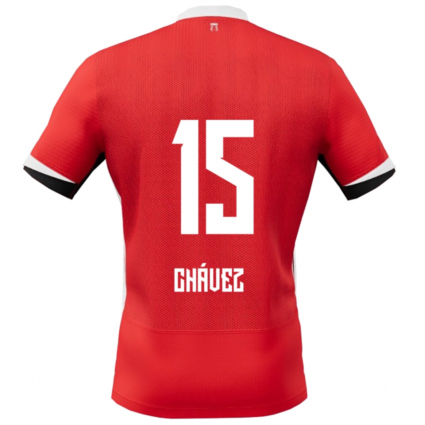 ילדים מתאו צ׳אבס גרסיה #15 אדום לבן ג'רזי ביתית 2025/26 חולצה קצרה