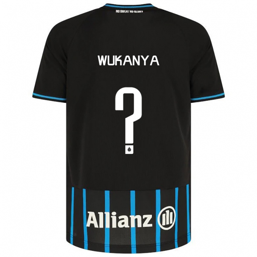 ילדים Stéphane Wukanya #0 שחור כחול ג'רזי ביתית 2025/26 חולצה קצרה