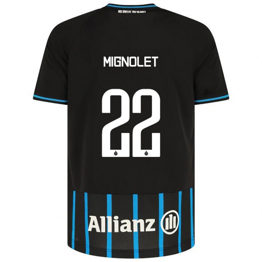 ילדים סימון מיניולה #22 שחור כחול ג'רזי ביתית 2025/26 חולצה קצרה