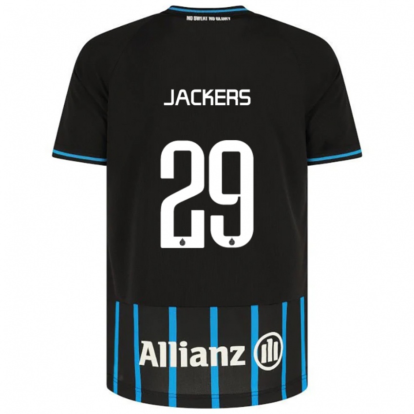 ילדים Nordin Jackers #29 שחור כחול ג'רזי ביתית 2025/26 חולצה קצרה