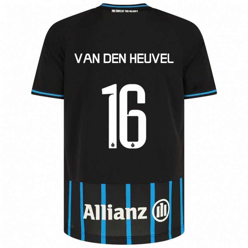 ילדים דני ואן דן הובל #16 שחור כחול ג'רזי ביתית 2025/26 חולצה קצרה