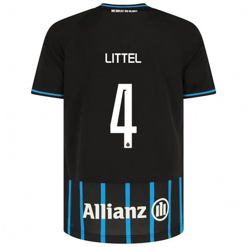 ילדים איימי ליטל #4 שחור כחול ג'רזי ביתית 2025/26 חולצה קצרה