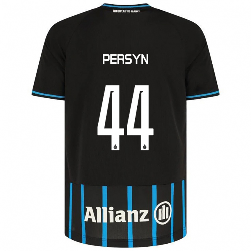 ילדים Noor Persyn #44 שחור כחול ג'רזי ביתית 2025/26 חולצה קצרה
