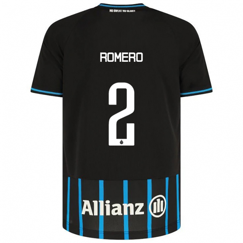 ילדים זייד רומרו #2 שחור כחול ג'רזי ביתית 2025/26 חולצה קצרה