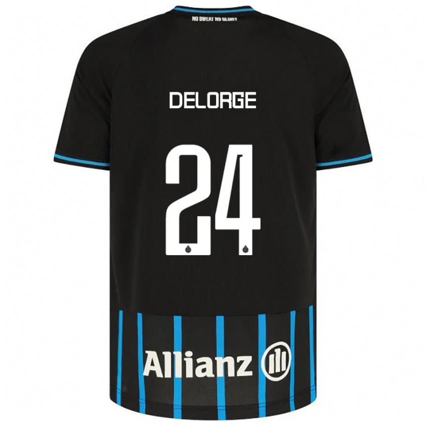 ילדים לוקס דלורג׳ קניפר #24 שחור כחול ג'רזי ביתית 2025/26 חולצה קצרה