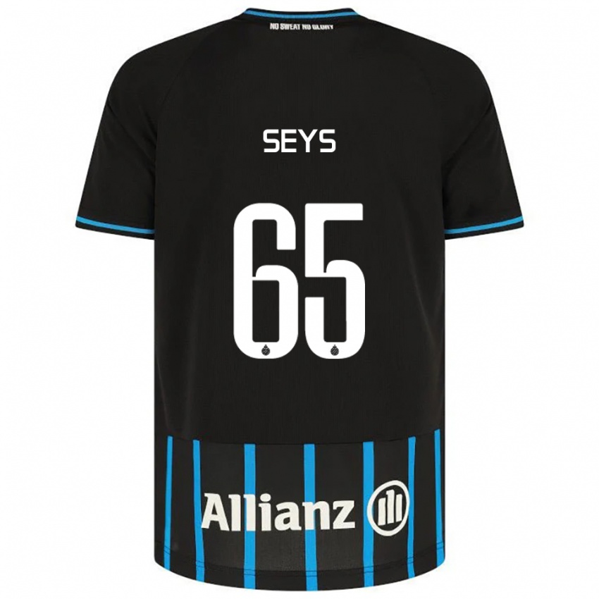 ילדים ז׳ואקין סייס #65 שחור כחול ג'רזי ביתית 2025/26 חולצה קצרה