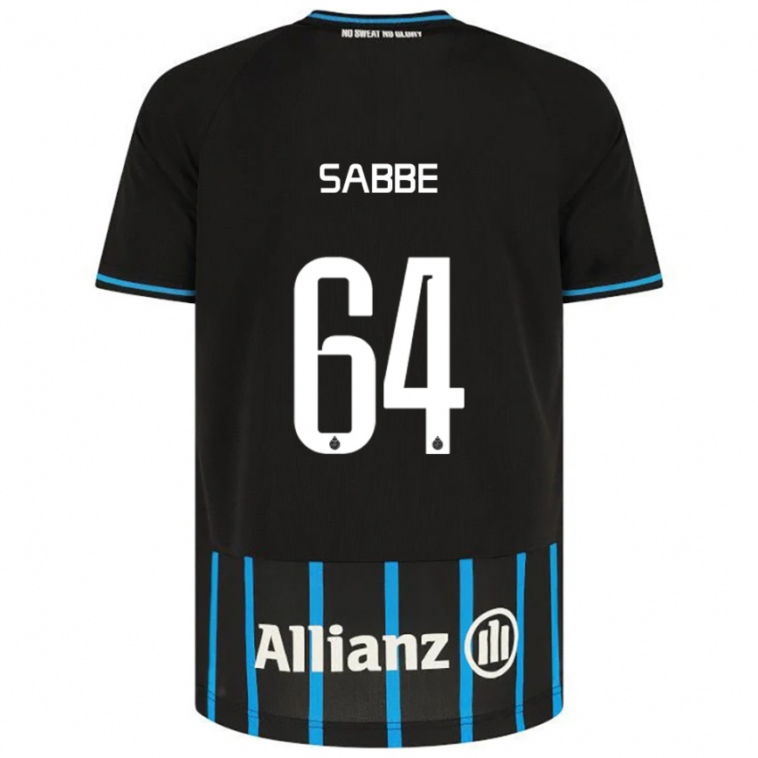 ילדים Kyriani Sabbe #64 שחור כחול ג'רזי ביתית 2025/26 חולצה קצרה