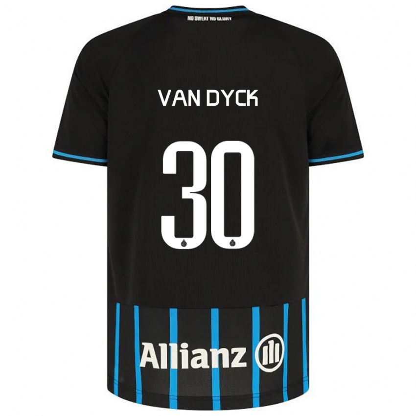 ילדים נל ואן דייק #30 שחור כחול ג'רזי ביתית 2025/26 חולצה קצרה