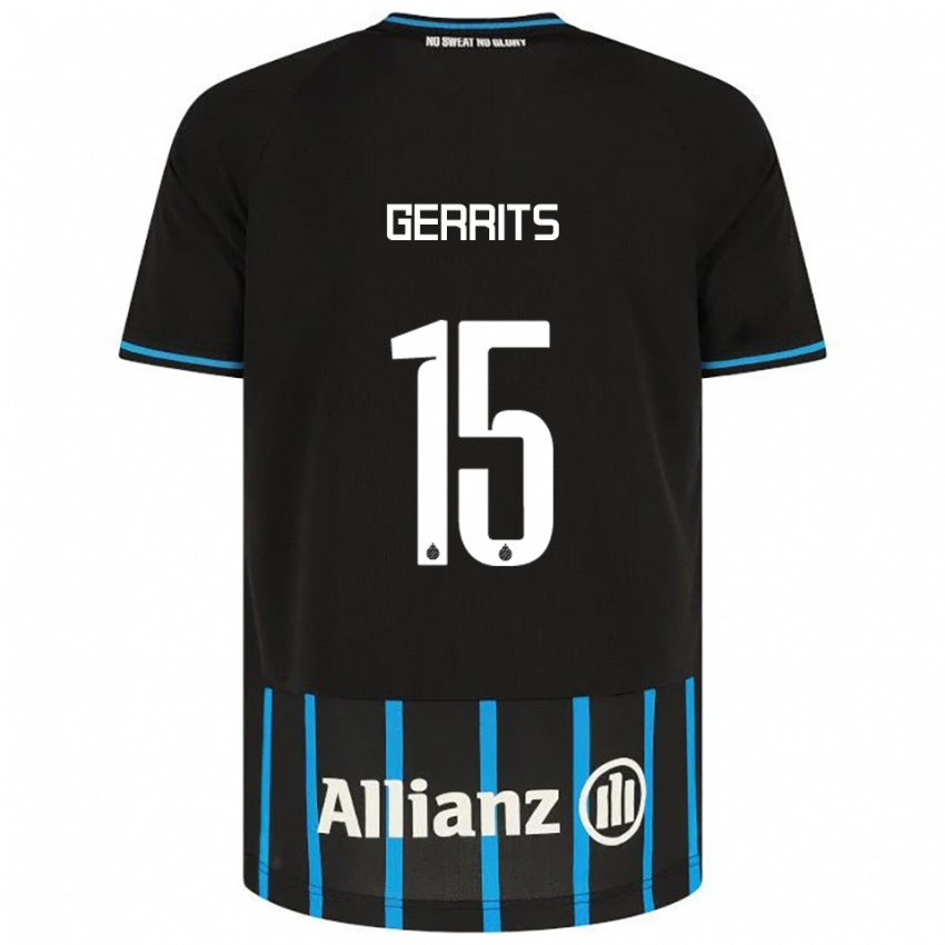 ילדים מלאני חריץ #15 שחור כחול ג'רזי ביתית 2025/26 חולצה קצרה