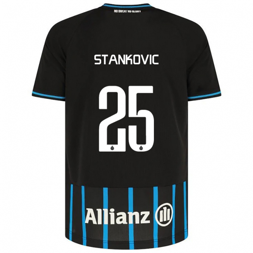 ילדים אלכסנדר סטנקוביץ׳ #25 שחור כחול ג'רזי ביתית 2025/26 חולצה קצרה