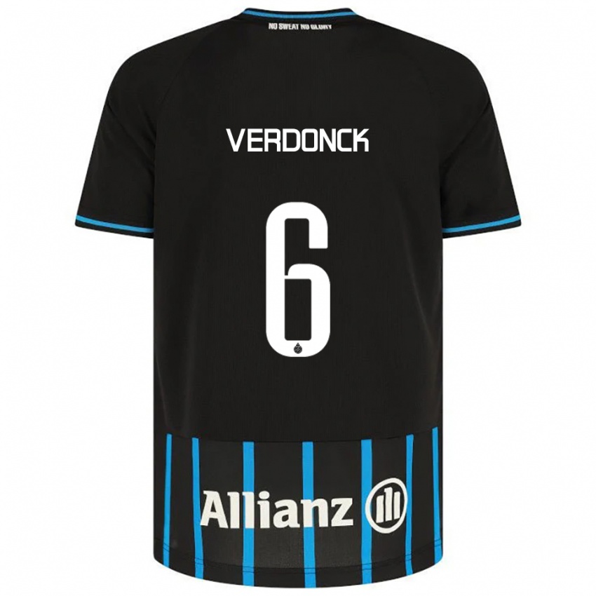 ילדים סער וורדונק #6 שחור כחול ג'רזי ביתית 2025/26 חולצה קצרה