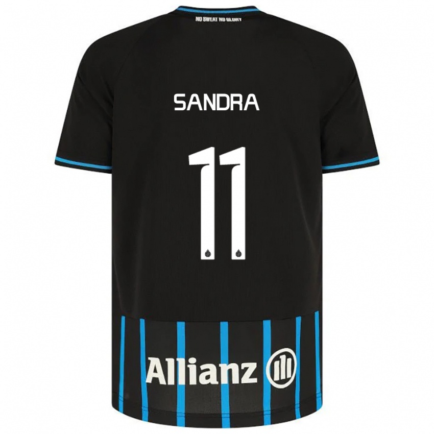 ילדים סיסה סנדרה #11 שחור כחול ג'רזי ביתית 2025/26 חולצה קצרה