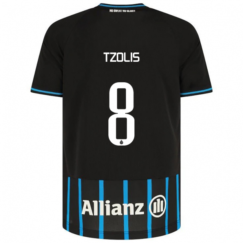 ילדים חריסטוס צוליס #8 שחור כחול ג'רזי ביתית 2025/26 חולצה קצרה