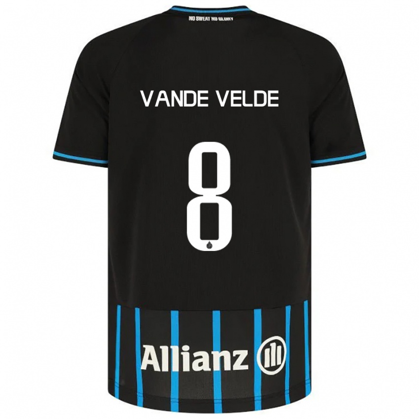 ילדים קלואי ונדה ולדה #8 שחור כחול ג'רזי ביתית 2025/26 חולצה קצרה