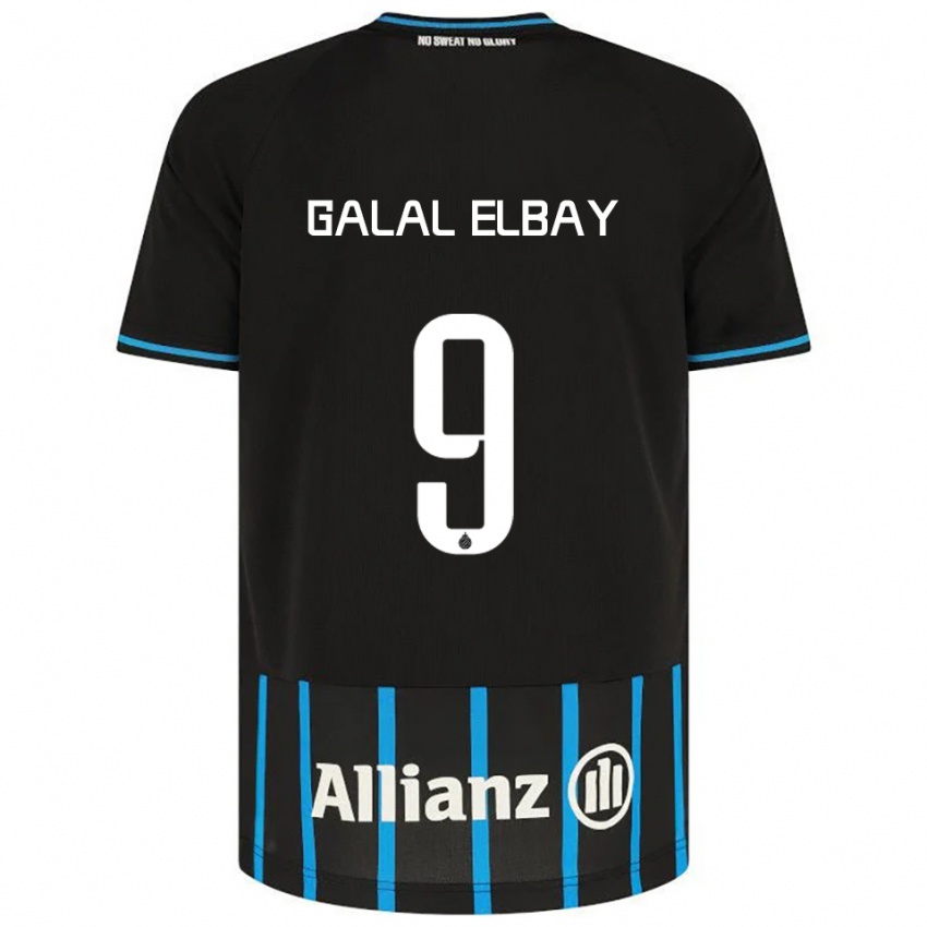 ילדים מוחמד גלאל אלביי #9 שחור כחול ג'רזי ביתית 2025/26 חולצה קצרה