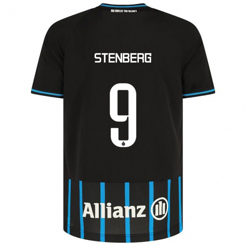 ילדים Hanna Stenberg #9 שחור כחול ג'רזי ביתית 2025/26 חולצה קצרה