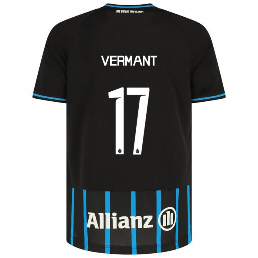 ילדים רומאו ורמנט #17 שחור כחול ג'רזי ביתית 2025/26 חולצה קצרה