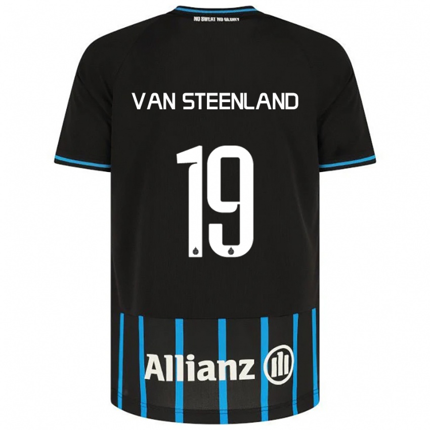 ילדים ז׳יל ואן שטינלנד #19 שחור כחול ג'רזי ביתית 2025/26 חולצה קצרה