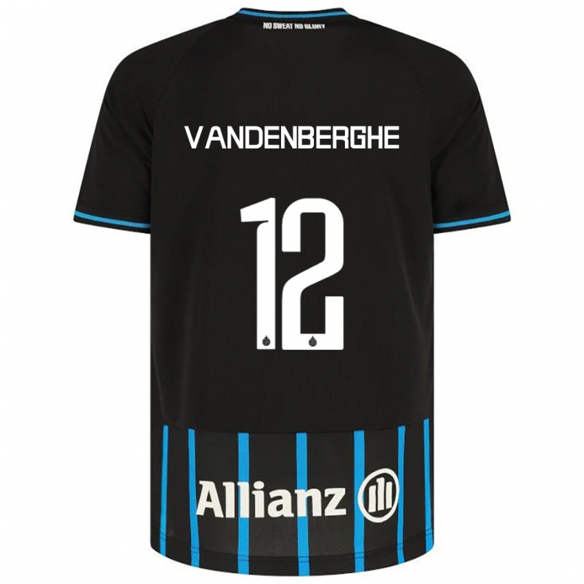 ילדים Xander Vandenberghe #12 שחור כחול ג'רזי ביתית 2025/26 חולצה קצרה