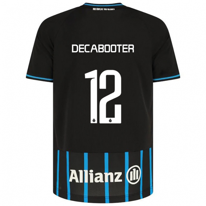 ילדים מרית דקאבוטר #12 שחור כחול ג'רזי ביתית 2025/26 חולצה קצרה