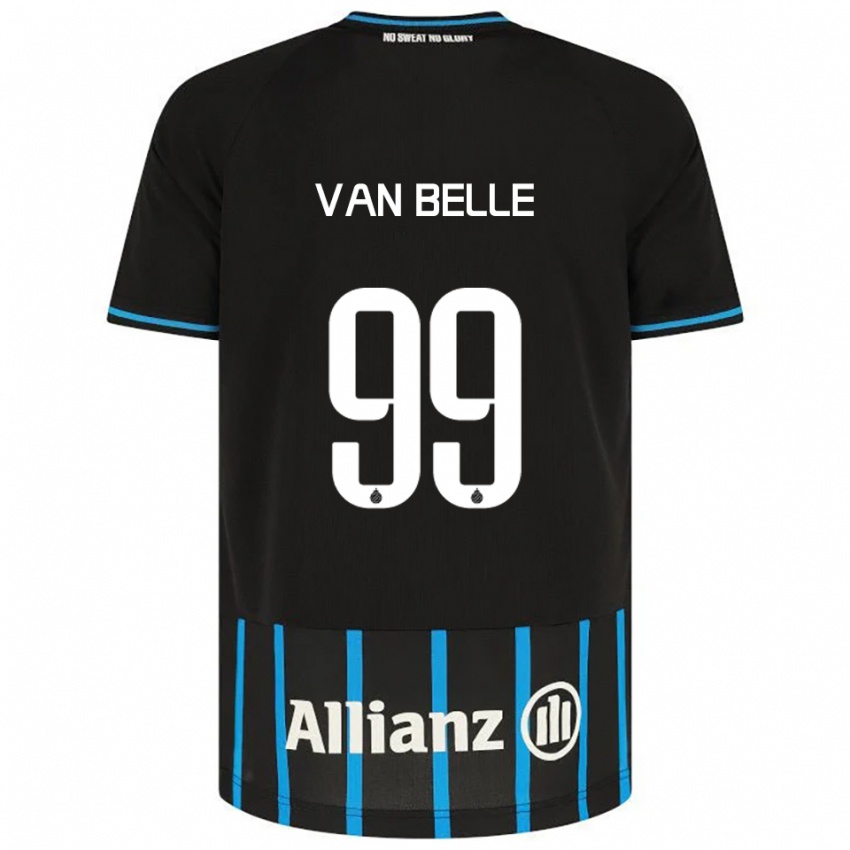 ילדים לינדסי ואן בל #99 שחור כחול ג'רזי ביתית 2025/26 חולצה קצרה