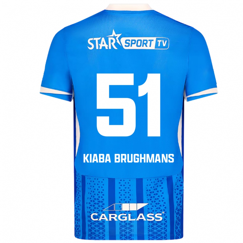 ילדים Lucca Kiaba Brughmans #51 כחול לבן ג'רזי ביתית 2025/26 חולצה קצרה